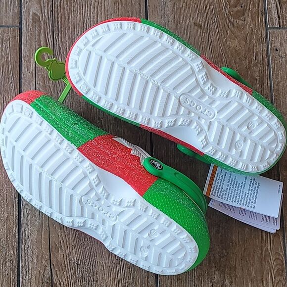 CROCS Classic Lined Clog Holiday Elf Women's Size 7 Men's 5 NWT - Picture 9 of 11